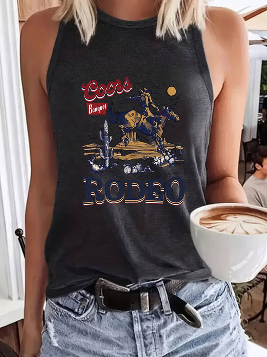 Shirts Women’s Western Graphic Tank Top RCJY01382