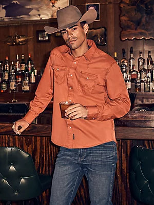 Shirts Men’s Wrangler Retro Long Sleeve 112356596