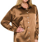 Satin Button Down Shirts 7271D4