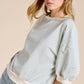 Shits Women’s Loose Fit Striped Short Sleeve Crew Neckline Top MCT7688