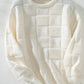 CWOSWL2805_LOOSE ROUND NECK PULLOVER KNITTED SWEATER outerwear women’s