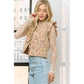 Shirts Women’s FLORAL PRINT VEST JACKET With ARMHOLE RUFFLE JK10401