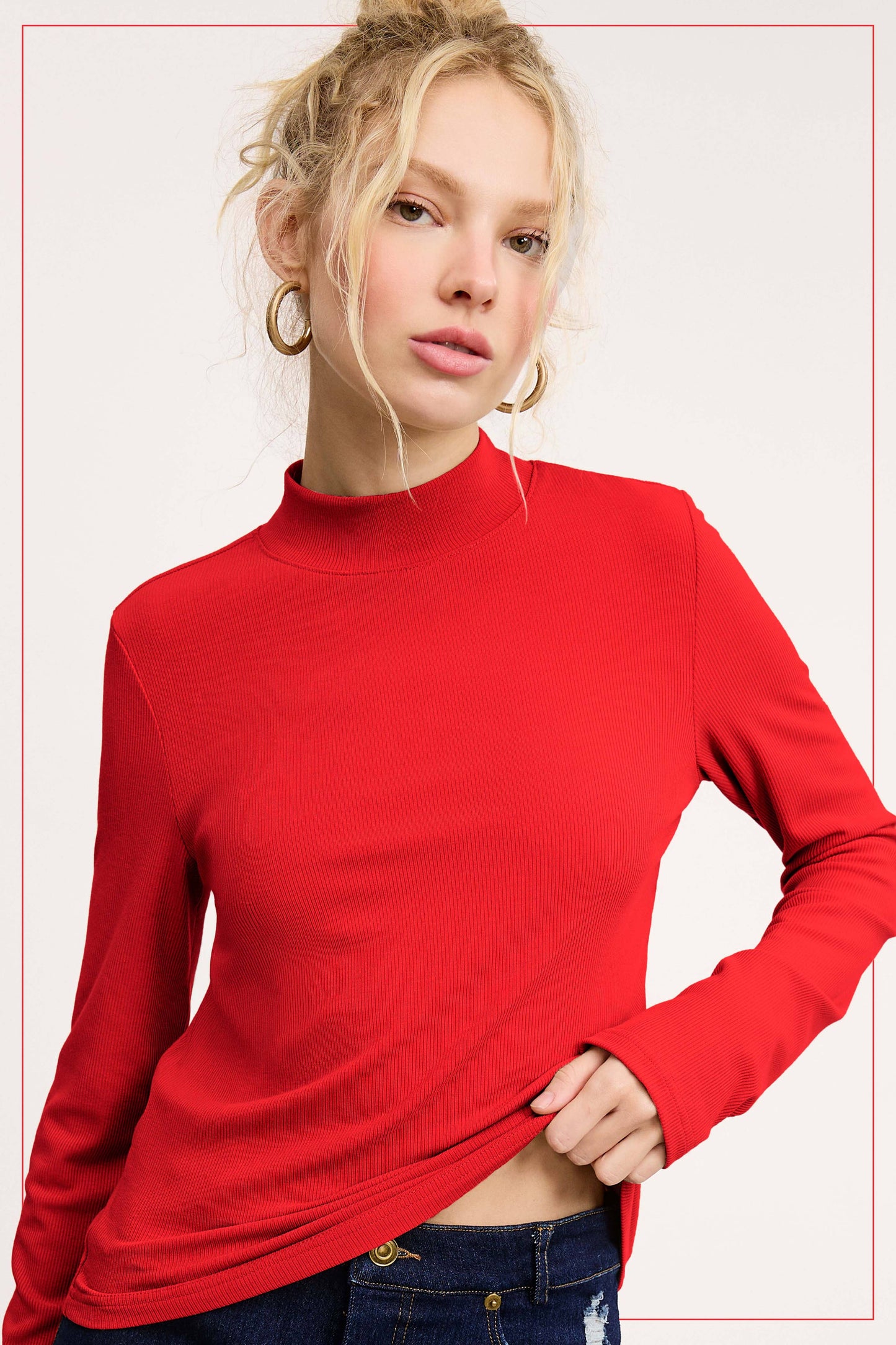 Ribbed Turtleneck MCT7699