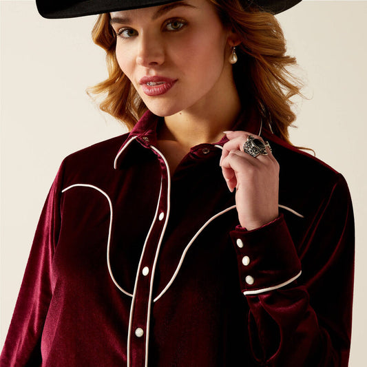 Shirts Women’s Ariat Casa Rosa Long Sleeve Snap 10053976