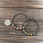 726232, Handmade 65mm Hoop, 8mm Gemstone Earrings