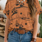 LDC Western Desert Sand Print Short Sleeve Knit Top 25227653