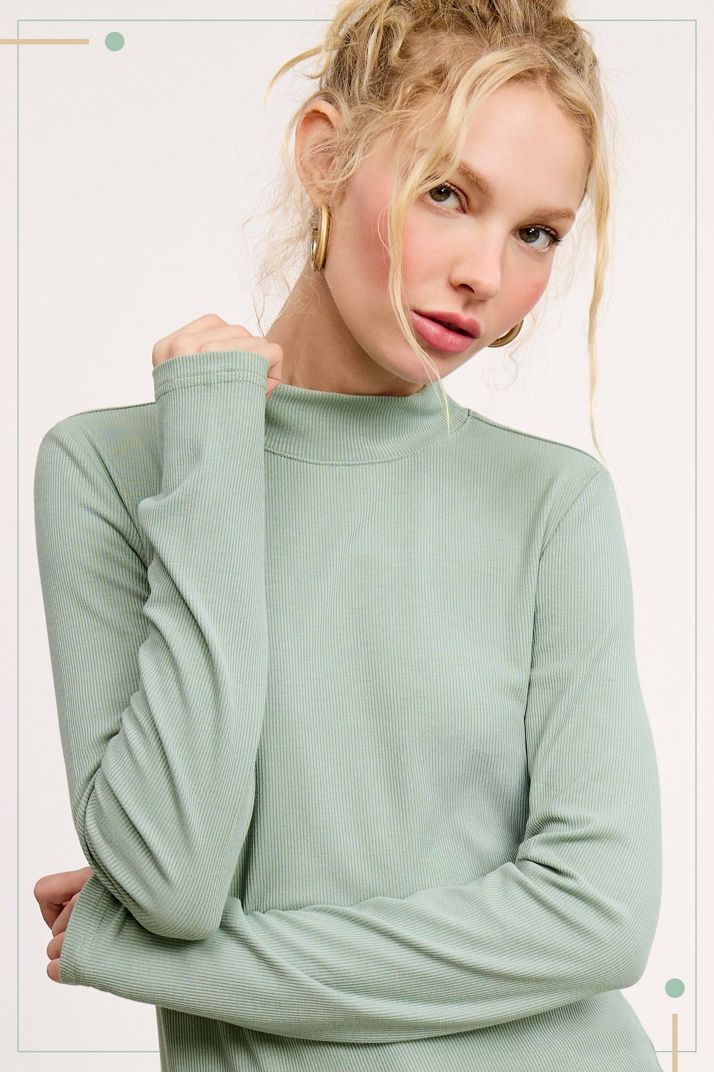 Ribbed Turtleneck MCT7699