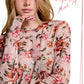 JDT7714-Semi Sheer Crew Neck Long Sleeve Mesh Layering Top