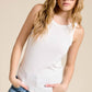 Shirts Women’s Basic Ribbed Knit Longline Tank Top JDT7724