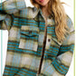 Outerwear Plaid Soft Brushed Button Down Jacket JKT1791