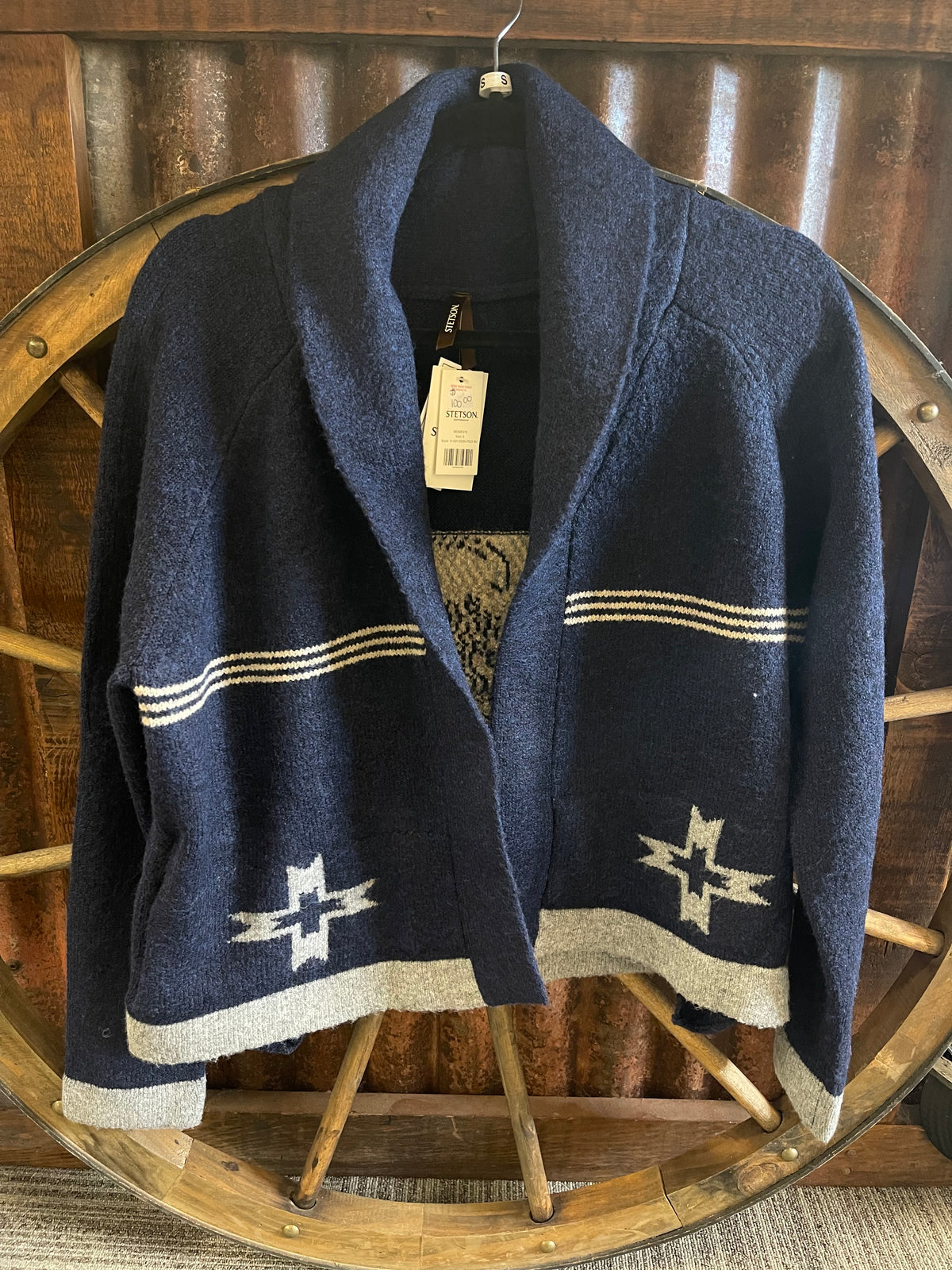 Outerwear Women’s Stetson Wool Blend Sweater Cowgirl Cardigan  11-027-0539-7033