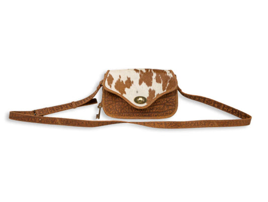 Purses Myra Bag Swift Rider Leather & Hairon Bag S-8077