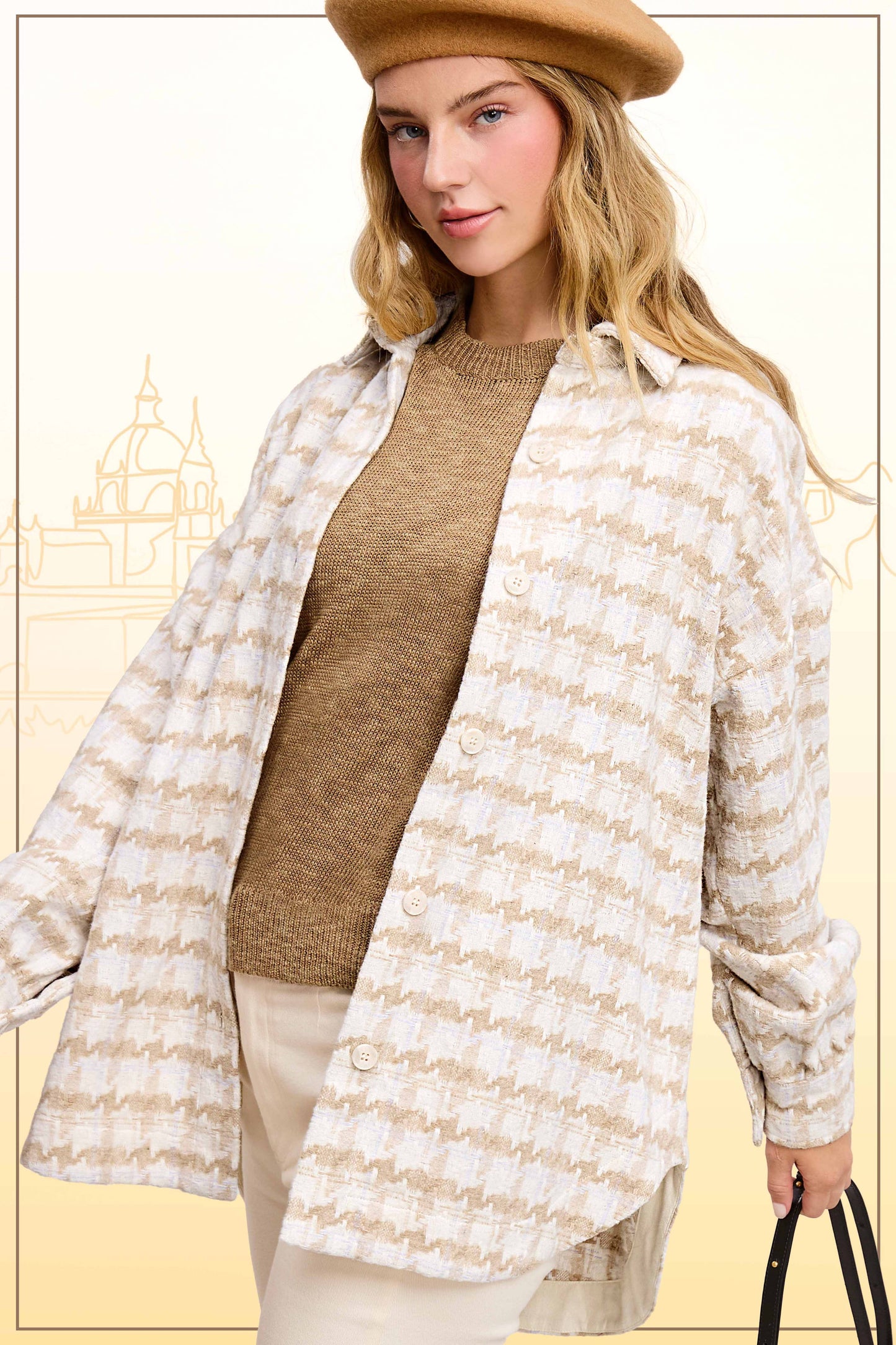 Outerwear Oversized Soft Brushed Shacket JKT1795