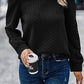 CWOSWL07861 PUFFER CABLE KNIT SWEATSHIRT outerwear women’s