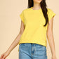 T1478D Short Sleeve Solid Top