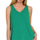 Shirts Women’s V Neck Sleeveless Cami Top HT-2358YV