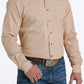 Shirts Men’s Cinch Modern Fit Tan Geo Print Long Sleeve Buton Up MTW1347091