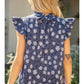 Shirts Women’s Short Sleeve Ruffle Knit 32112-8