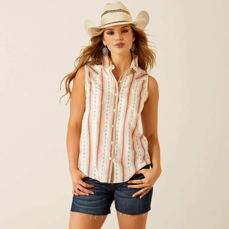 Shirts Women’s Ariat Billie Sleeveless Top in Dessert Stripe 10060369