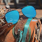 Accessories Sunglasses Jaden Aviator In Baja Blue