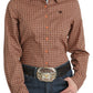 Shirts Women’s Cinch Long Sleeve Geo Print Coral MSW9165057