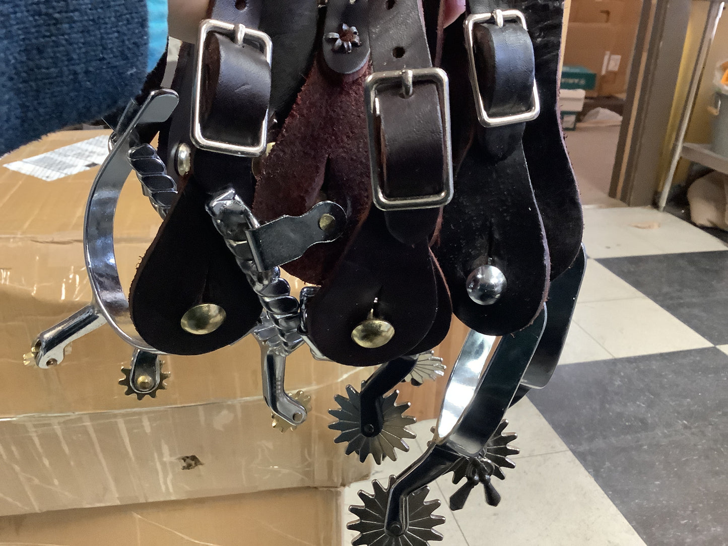 Basic Adult  Work Spur With Leather Strap