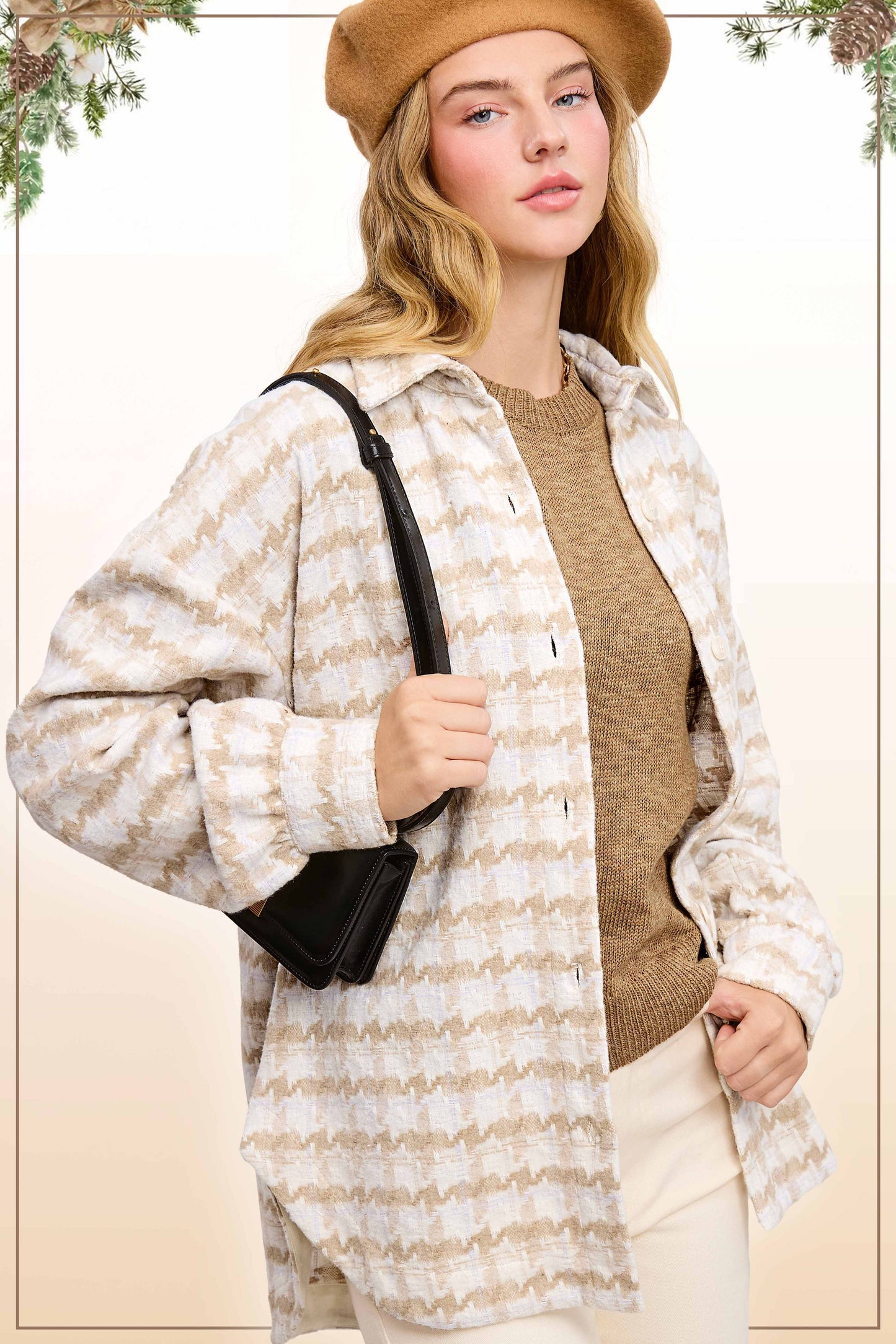 Outerwear Oversized Soft Brushed Shacket JKT1795
