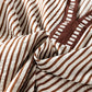 Shirts Women’s Stripe Double Ruffled Short Sleeve V Neck Blouse DLM25134769