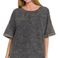 French Terry Acid Washed Tee Shirts 5314A