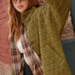 Outerwear Women’s Oversized Soft Quilted Button Down Jacket JKT1787