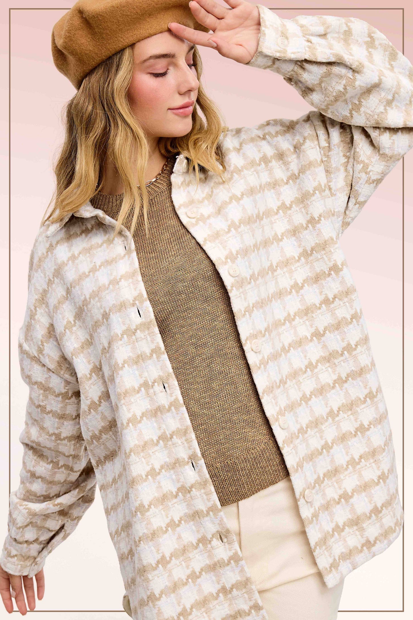 Outerwear Oversized Soft Brushed Shacket JKT1795