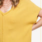 Loose Fit Gauze Fabric Short Sleeve Top HBT7624