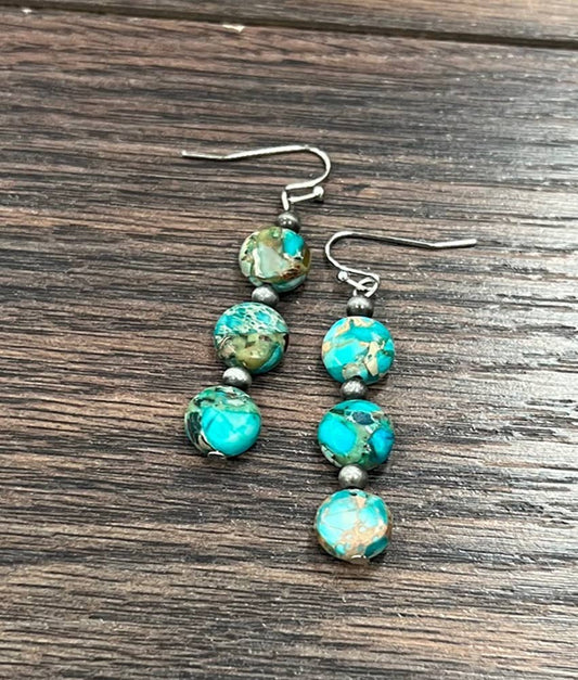 724698, 10mm Round Gemstone Earrings jewelry