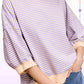 Shits Women’s Loose Fit Striped Short Sleeve Crew Neckline Top MCT7688