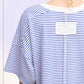 Shirts Women’s Striped Drop Shoulder Short Sleeves HDT7703