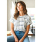Shirts Women’s STRIPED CREW NECK TOP 20673