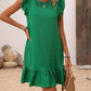 Elegant Ruffled Sleeve Straight Dress