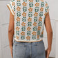 SW1325 Knit Top with Floral Detail