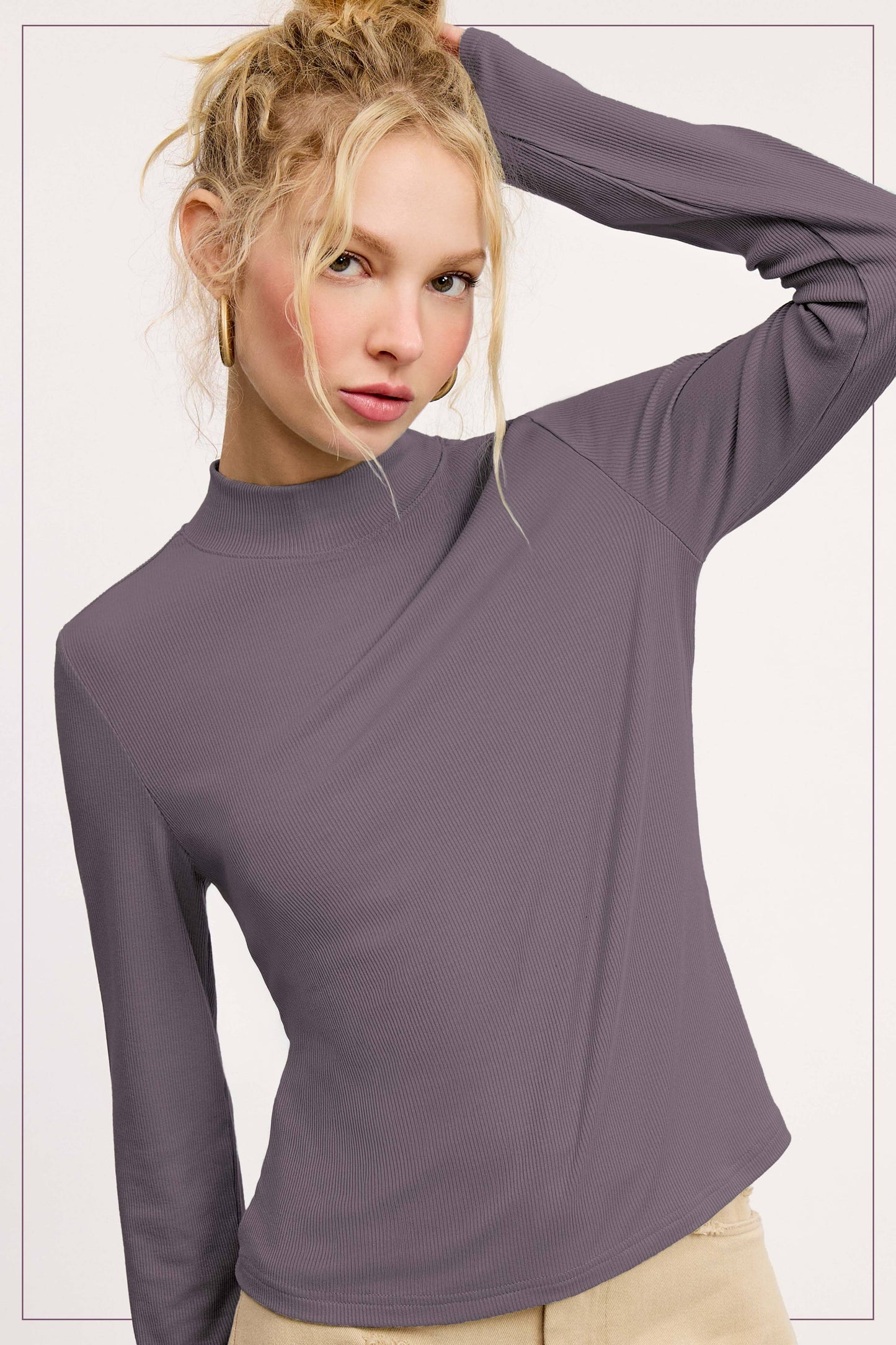 Ribbed Turtleneck MCT7699