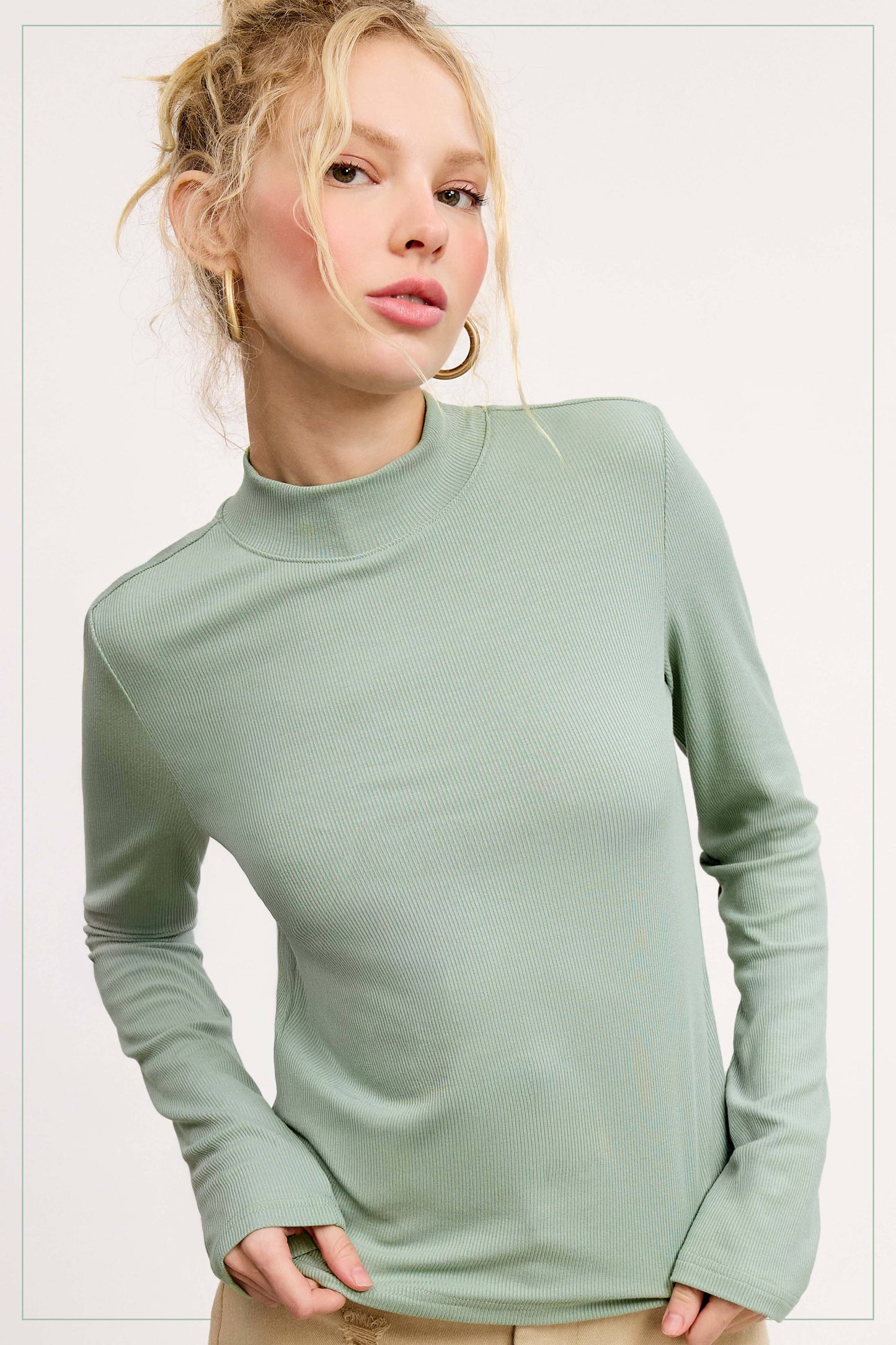 Ribbed Turtleneck MCT7699