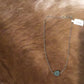 Jewelry Real Slab Turquoise Choker on Chain CHO-CHA-002-TUR