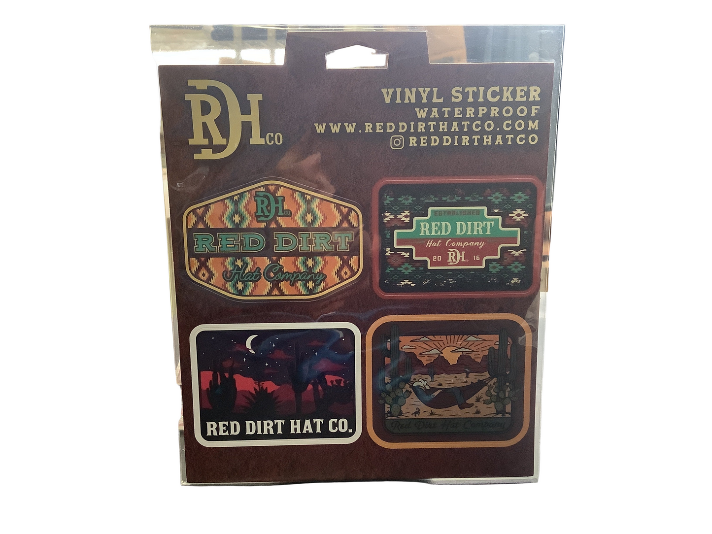 Accessories Red Dirt Vinyl Sticker Pack RDHC-Vintage,Aztec