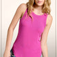 Shirts Women’s Basic Ribbed Knit Longline Tank Top JDT7724