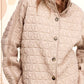 Outerwear Women’s Oversized Soft Quilted Button Down Jacket JKT1787