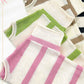 MCS3579-Boxy Silhouette Stripe Lightweight Sweater Top Outerwear Women’s