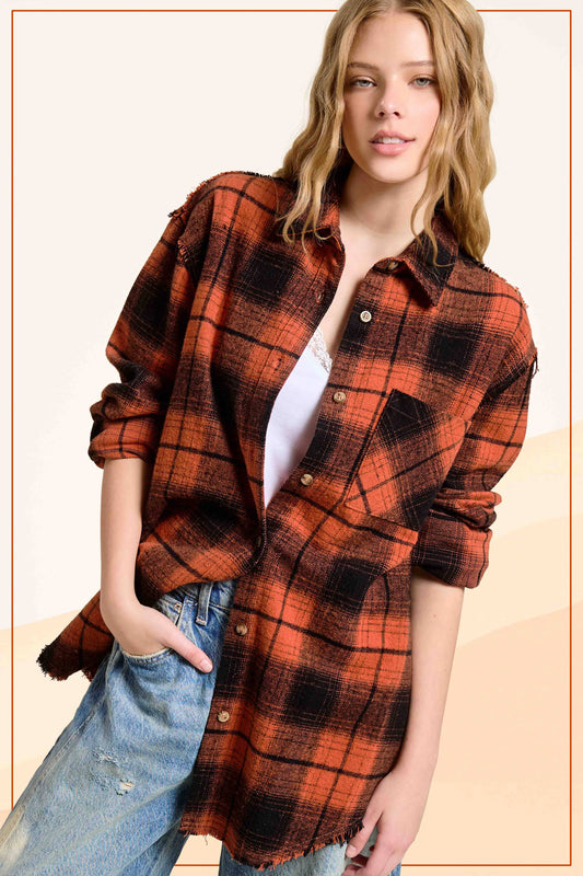 Outerwear Women’s Mineral Washed Button Down SRT1370