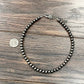 738021 , 16" Handmade 8mm Polish Navajo Bead Necklace