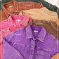 Outerwear Women’s Oversized Corduroy Button JKT1727