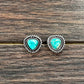 724829, 7mm Irregular Gemstone Stud Earrings