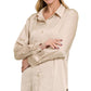 Satin Charmeuse Button Front Shirt Women’s 1170D4